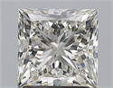 Natural Diamond 1.80 Carats, Princess with  Cut, J Color, VS1 Clarity and Certified by GIA