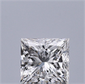 Natural Diamond 0.50 Carats, Princess with  Cut, G Color, VVS2 Clarity and Certified by GIA