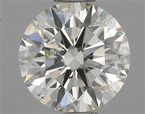 Picture of Natural Diamond 0.83 Carats, Round with Excellent Cut, J Color, SI2 Clarity and Certified by IGI