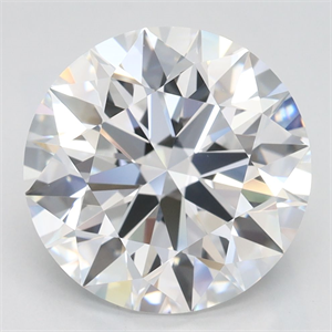 Picture of Lab Grown Diamond 4.02 Carats, Round with Ideal Cut, D Color, IF Clarity and Certified by IGI