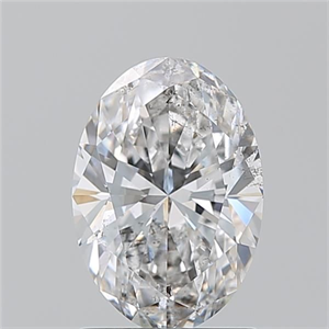 Picture of Natural Diamond 1.50 Carats, Oval with  Cut, E Color, I1 Clarity and Certified by GIA
