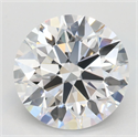 Lab Grown Diamond 3.25 Carats, Round with Ideal Cut, D Color, IF Clarity and Certified by IGI