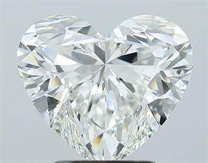 Picture of Natural Diamond 3.01 Carats, Heart with  Cut, I Color, VS2 Clarity and Certified by GIA