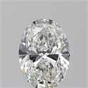 Natural Diamond 0.51 Carats, Oval with  Cut, G Color, IF Clarity and Certified by GIA