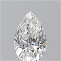 Natural Diamond 0.50 Carats, Pear with  Cut, F Color, VVS2 Clarity and Certified by GIA
