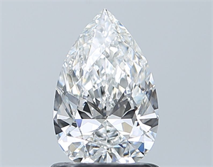 Picture of Natural Diamond 0.90 Carats, Pear with  Cut, E Color, VS1 Clarity and Certified by GIA