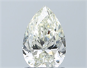 Natural Diamond 0.90 Carats, Pear with  Cut, J Color, IF Clarity and Certified by IGI