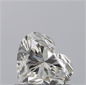 Natural Diamond 0.53 Carats, Heart with  Cut, H Color, VVS1 Clarity and Certified by GIA