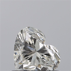 Picture of Natural Diamond 0.53 Carats, Heart with  Cut, H Color, VVS1 Clarity and Certified by GIA