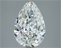 Natural Diamond 2.51 Carats, Pear with  Cut, H Color, VS2 Clarity and Certified by GIA