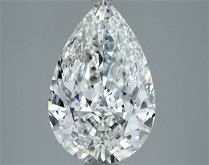 Picture of Natural Diamond 2.51 Carats, Pear with  Cut, H Color, VS2 Clarity and Certified by GIA