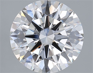 Picture of Lab Grown Diamond 4.01 Carats, Round with Ideal Cut, F Color, VVS1 Clarity and Certified by IGI