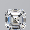 Natural Diamond 0.81 Carats, Asscher with  Cut, F Color, VVS1 Clarity and Certified by GIA