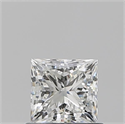 Natural Diamond 0.74 Carats, Princess with  Cut, H Color, VS2 Clarity and Certified by GIA