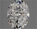 Natural Diamond 3.08 Carats, Oval with  Cut, D Color, SI1 Clarity and Certified by GIA