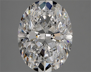 Picture of Natural Diamond 3.08 Carats, Oval with  Cut, D Color, SI1 Clarity and Certified by GIA