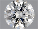 Natural Diamond 0.52 Carats, Round with Excellent Cut, G Color, SI1 Clarity and Certified by GIA