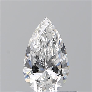 Picture of Natural Diamond 0.50 Carats, Pear with  Cut, E Color, VS2 Clarity and Certified by GIA