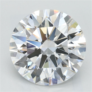 Picture of Lab Grown Diamond 3.18 Carats, Round with Excellent Cut, D Color, IF Clarity and Certified by GIA
