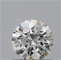 Natural Diamond 0.51 Carats, Round with Excellent Cut, F Color, VVS2 Clarity and Certified by IGI