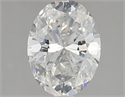 Natural Diamond 1.70 Carats, Oval with  Cut, H Color, SI2 Clarity and Certified by GIA