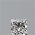 Natural Diamond 0.24 Carats, Princess with  Cut, E Color, VVS1 Clarity and Certified by GIA