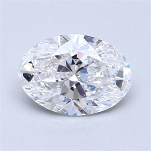 Picture of Natural Diamond 1.00 Carats, Oval with  Cut, D Color, I1 Clarity and Certified by GIA
