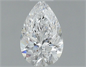 Natural Diamond 0.40 Carats, Pear with  Cut, D Color, VS2 Clarity and Certified by GIA