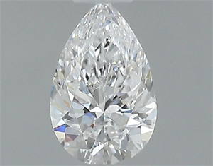 Picture of Natural Diamond 0.40 Carats, Pear with  Cut, D Color, VS2 Clarity and Certified by GIA