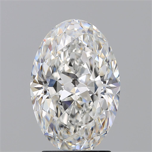Foto Diamante Natural 2.21 quilates, Ovalado , Color F, claridad VVS2 y certificado GIA de