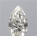 Natural Diamond 0.40 Carats, Pear with  Cut, G Color, IF Clarity and Certified by IGI