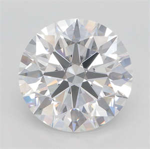 Picture of Lab Grown Diamond 4.32 Carats, Round with Excellent Cut, E Color, VVS2 Clarity and Certified by GIA