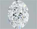 Natural Diamond 1.50 Carats, Oval with  Cut, D Color, SI1 Clarity and Certified by GIA