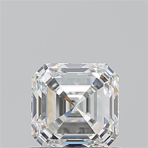 Picture of Natural Diamond 0.90 Carats, Asscher with  Cut, H Color, VVS1 Clarity and Certified by GIA