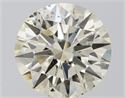 Natural Diamond 3.11 Carats, Round with Excellent Cut, K Color, SI2 Clarity and Certified by IGI