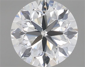 Picture of Natural Diamond 0.45 Carats, Round with Very Good Cut, H Color, VVS1 Clarity and Certified by GIA