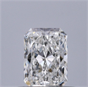 Natural Diamond 0.42 Carats, Radiant with  Cut, F Color, IF Clarity and Certified by GIA