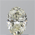 Diamante Natural 0.90 quilates, Ovalado , Color L, claridad VVS2 y certificado GIA