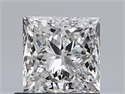 Natural Diamond 0.80 Carats, Princess with  Cut, F Color, VS2 Clarity and Certified by GIA
