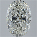 Natural Diamond 3.02 Carats, Oval with  Cut, H Color, SI1 Clarity and Certified by GIA