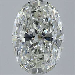 Picture of Natural Diamond 3.02 Carats, Oval with  Cut, H Color, SI1 Clarity and Certified by GIA