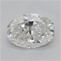 Natural Diamond 2.01 Carats, Oval with  Cut, G Color, SI2 Clarity and Certified by GIA