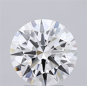 Picture of Lab Grown Diamond 2.53 Carats, Round with Ideal Cut, D Color, FL Clarity and Certified by IGI