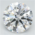 Lab Grown Diamond 3.70 Carats, Round with Ideal Cut, D Color, IF Clarity and Certified by IGI