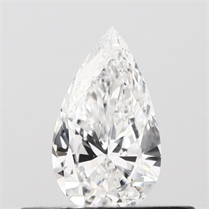 Picture of Natural Diamond 0.30 Carats, Pear with  Cut, E Color, SI1 Clarity and Certified by IGI