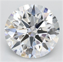Lab Grown Diamond 3.02 Carats, Round with Ideal Cut, D Color, VVS1 Clarity and Certified by IGI