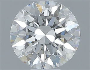 Picture of Natural Diamond 0.52 Carats, Round with Excellent Cut, H Color, VS2 Clarity and Certified by GIA