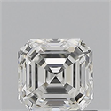 Natural Diamond 0.79 Carats, Asscher with  Cut, G Color, VS1 Clarity and Certified by GIA