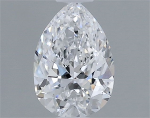 Picture of Natural Diamond 0.40 Carats, Pear with  Cut, E Color, VVS2 Clarity and Certified by GIA