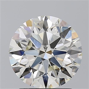 Picture of Natural Diamond 2.02 Carats, Round with Excellent Cut, K Color, VS2 Clarity and Certified by GIA